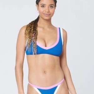 NWT L*SPACE Lala Ribbed Bikini Top